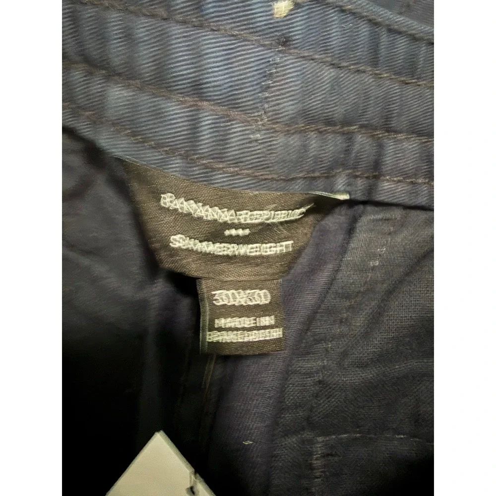 Banana Republic Athletic-Fit Summerweight Chino True Navy Blue 30x30
